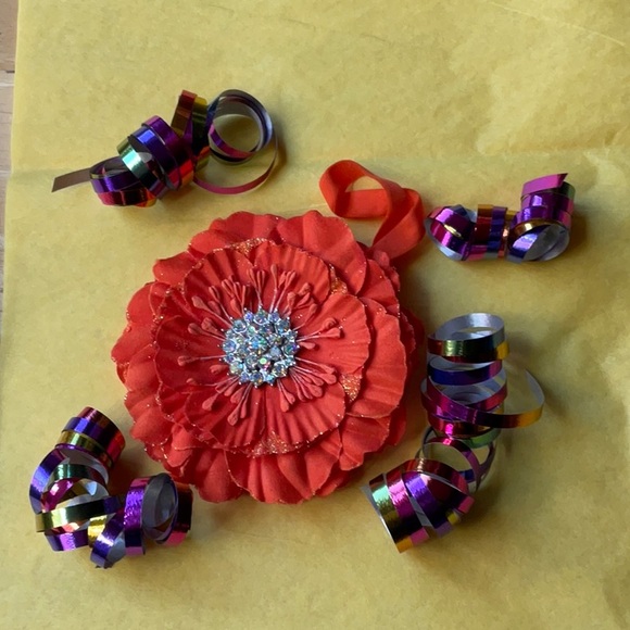 🔶TIEKS ORANGE FLOWER 🔶 NWOT 🔶 - Picture 13 of 16